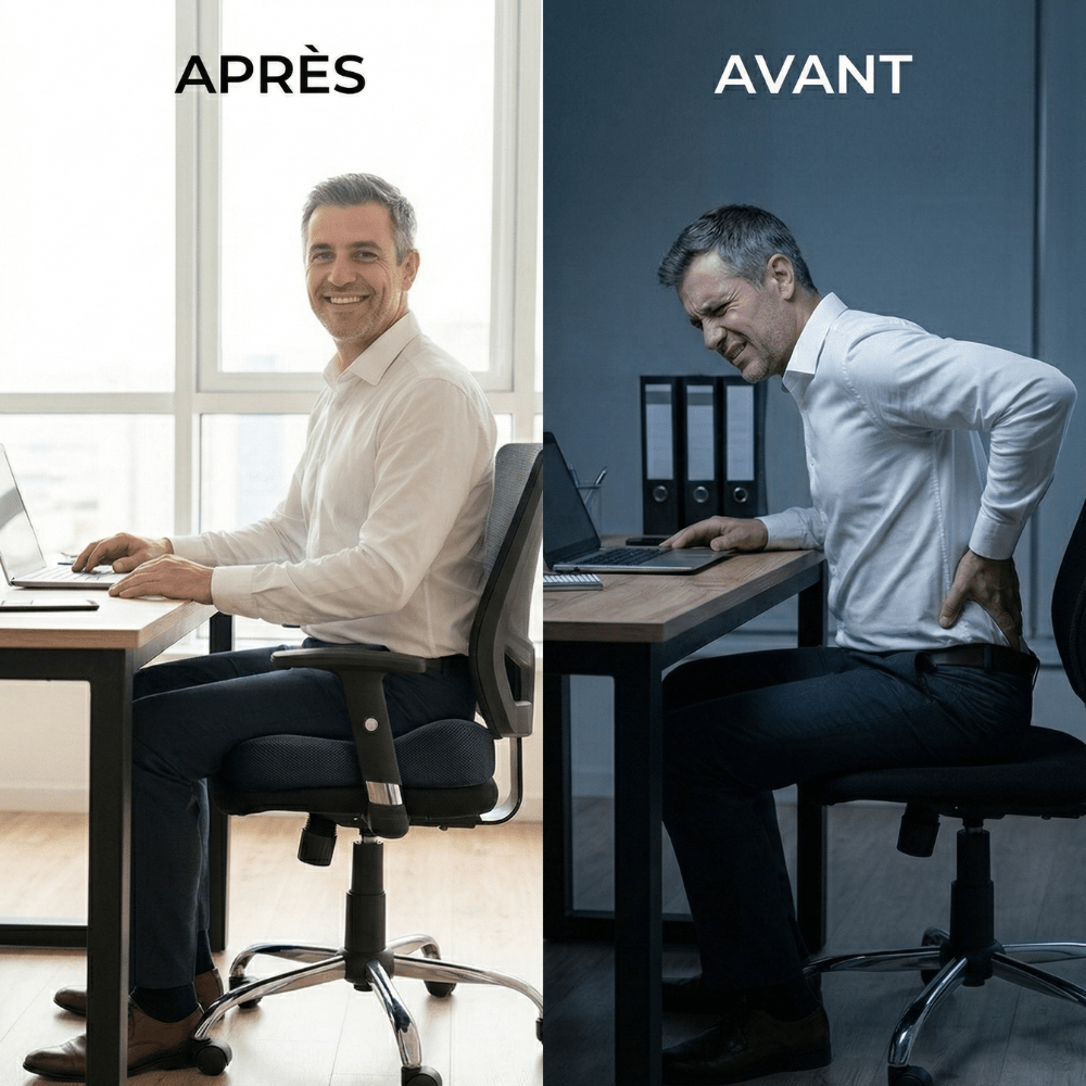 coussin coccyx gel résultat soulagement avant après softsleep