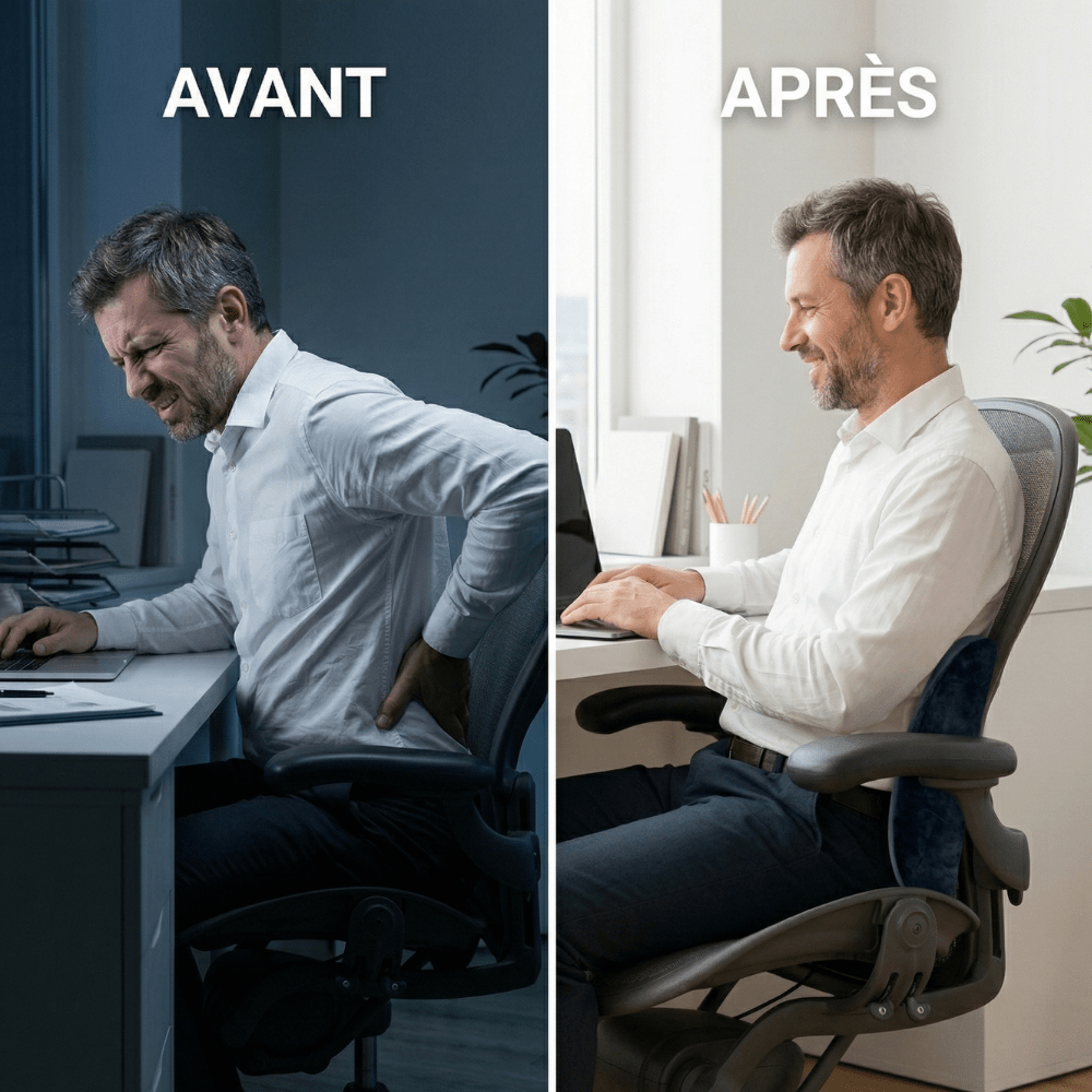 coussin lombaire portable soutien dos profil softsleep