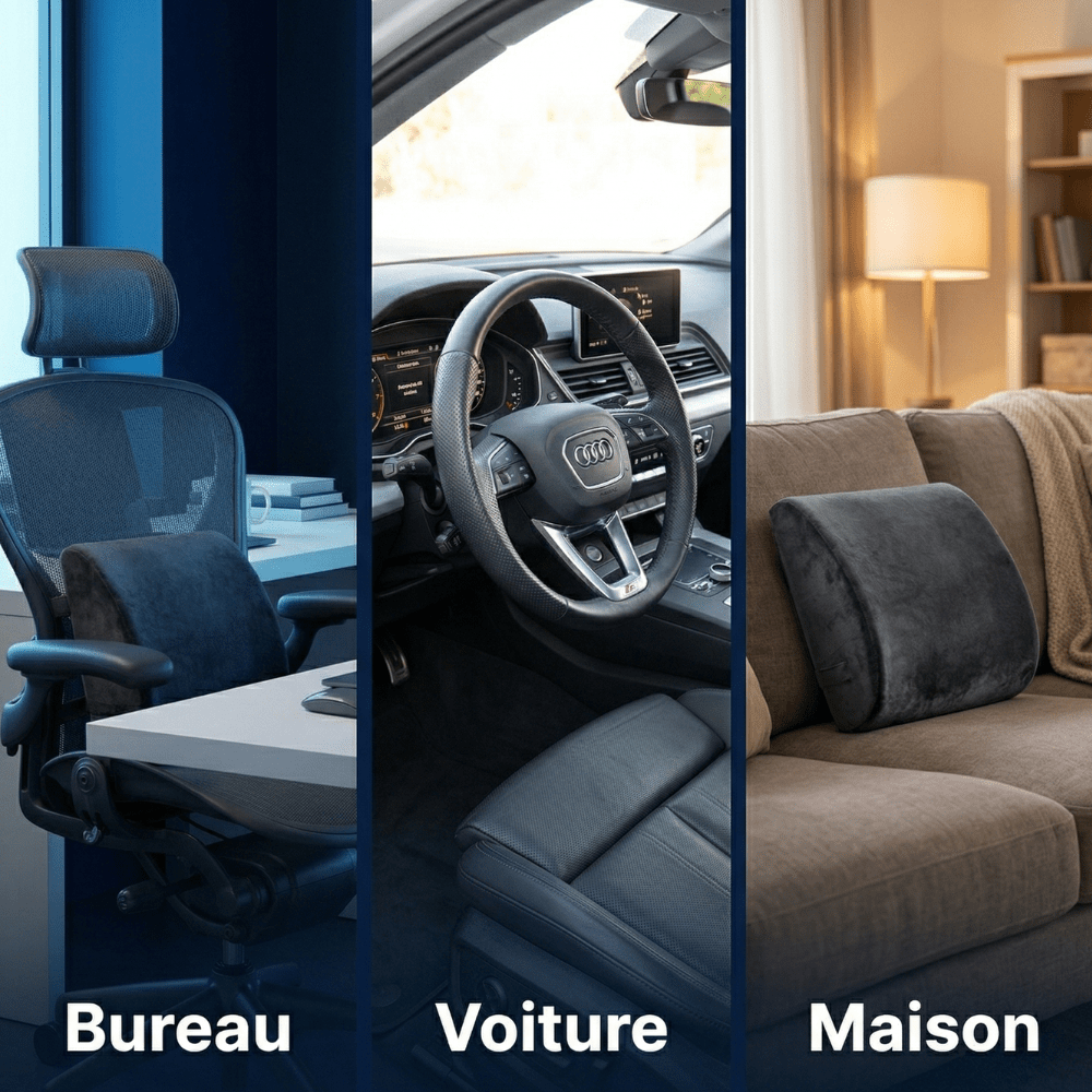 coussin soutien lombaire ergonomique détail softsleep